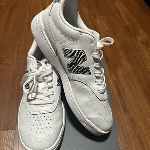 New Balance White and Black Athletic Shoes